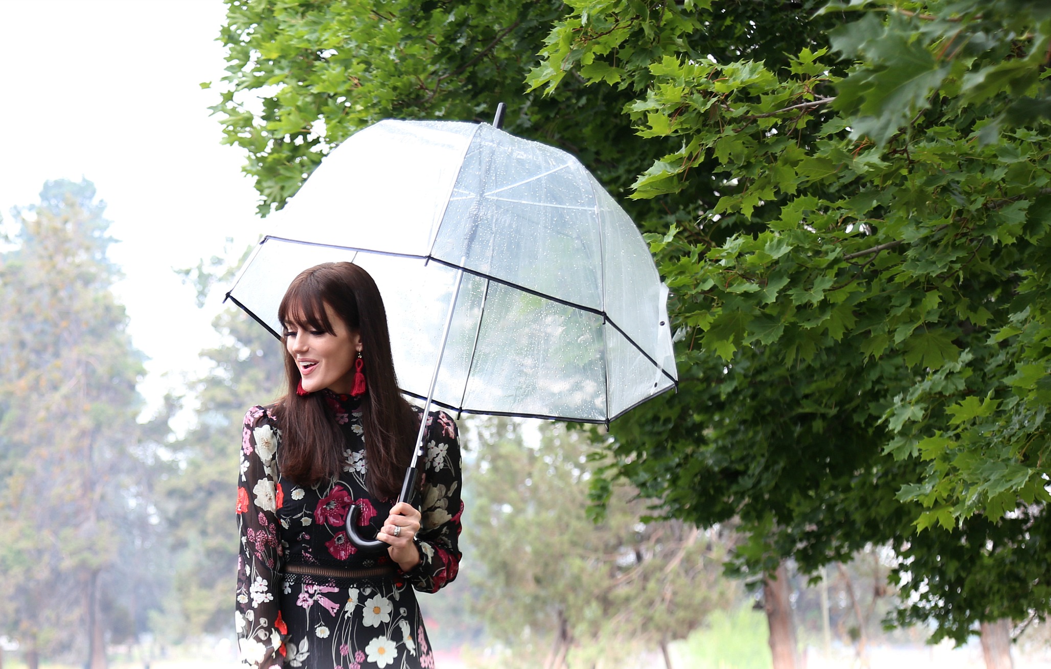 Rainy Sunday Best with Donna Morgan + Welden Bags 12a